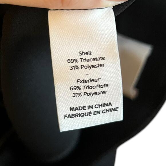 Cinq a Sept Brianne Slit-Leg Trousers High Rise Black Front Pintuck Pant Size 10 - Picture 10 of 14